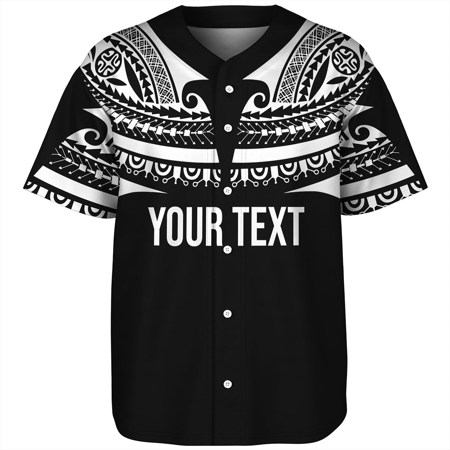 Polynesian Custom Personalised Baseball Shirt Polynesian Tattoo Style