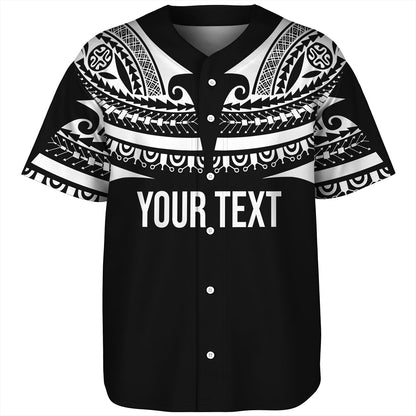 Polynesian Custom Personalised Baseball Shirt Polynesian Tattoo Style