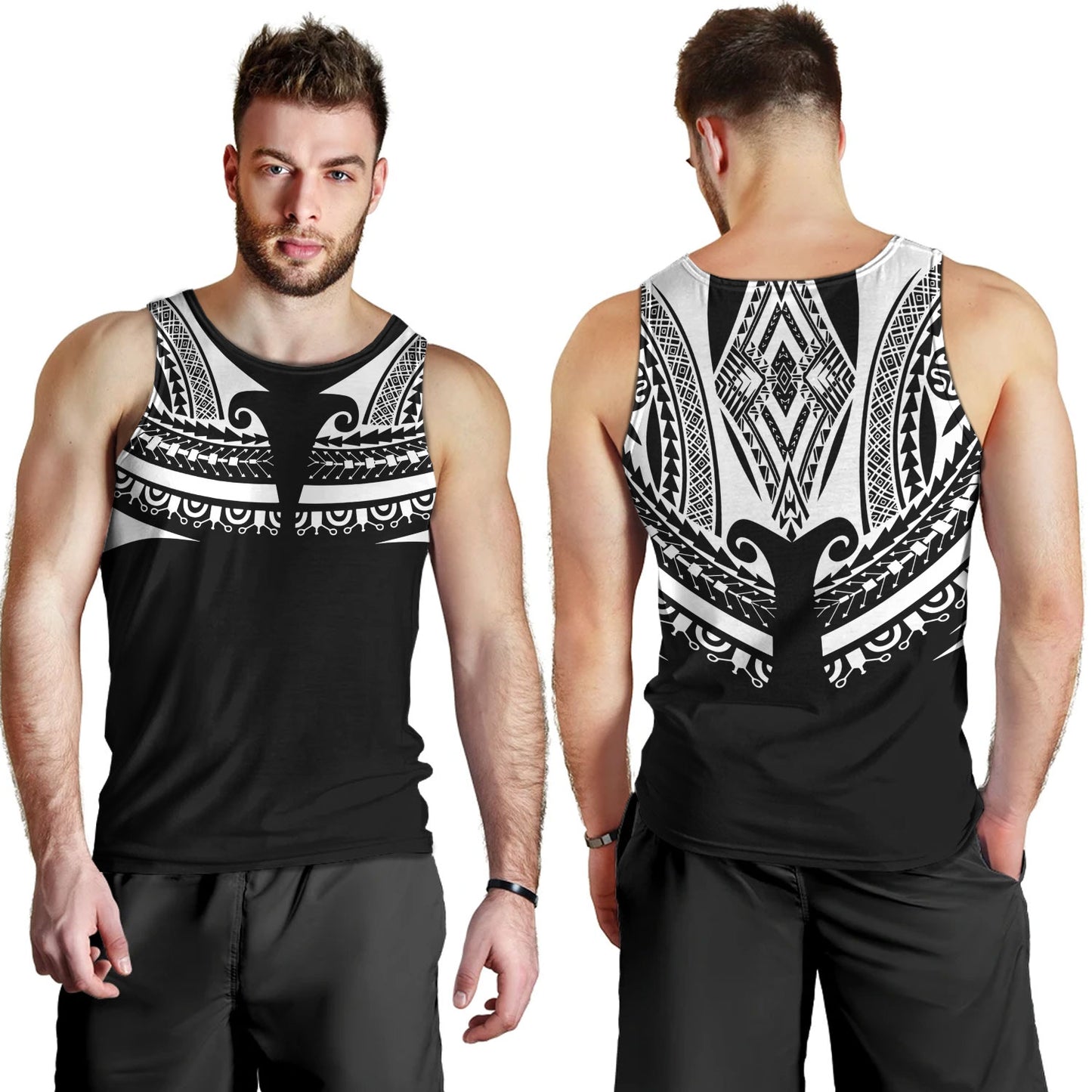 Polynesian Custom Personalised Tank Top Polynesian Tattoo Style