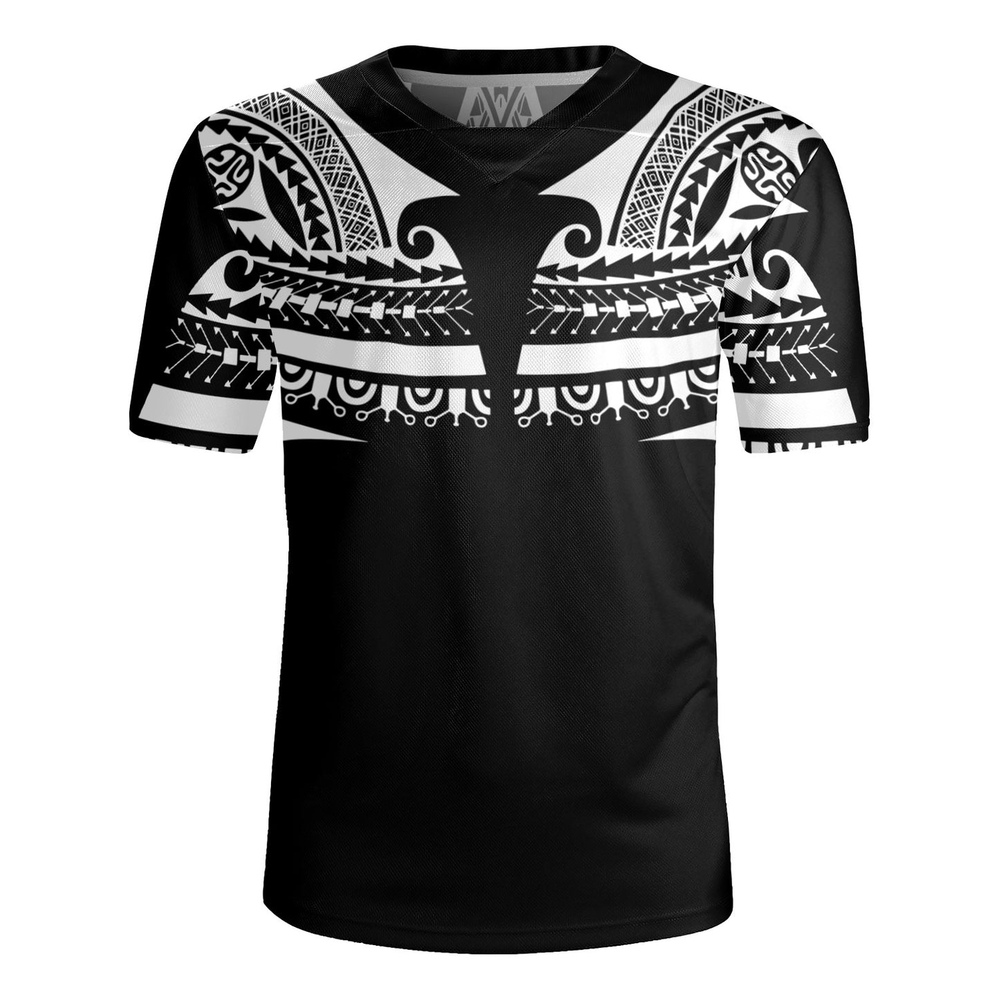 Polynesian Custom Personalised Rugby Jersey Polynesian Tattoo Style