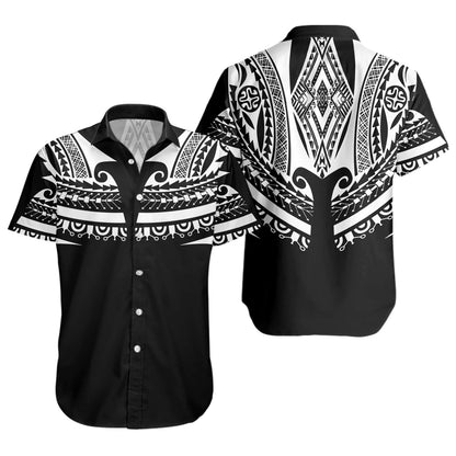 Polynesian Custom Personalised Short Sleeve Shirt Polynesian Tattoo Style