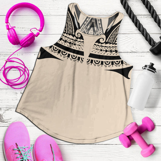 Polynesian Custom Personalised Women Tank Polynesian Tattoo Style