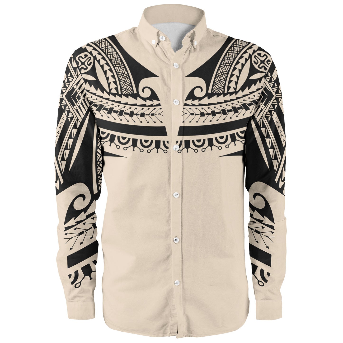 Polynesian Custom Personalised Long Sleeve Shirt Polynesian Tattoo Style