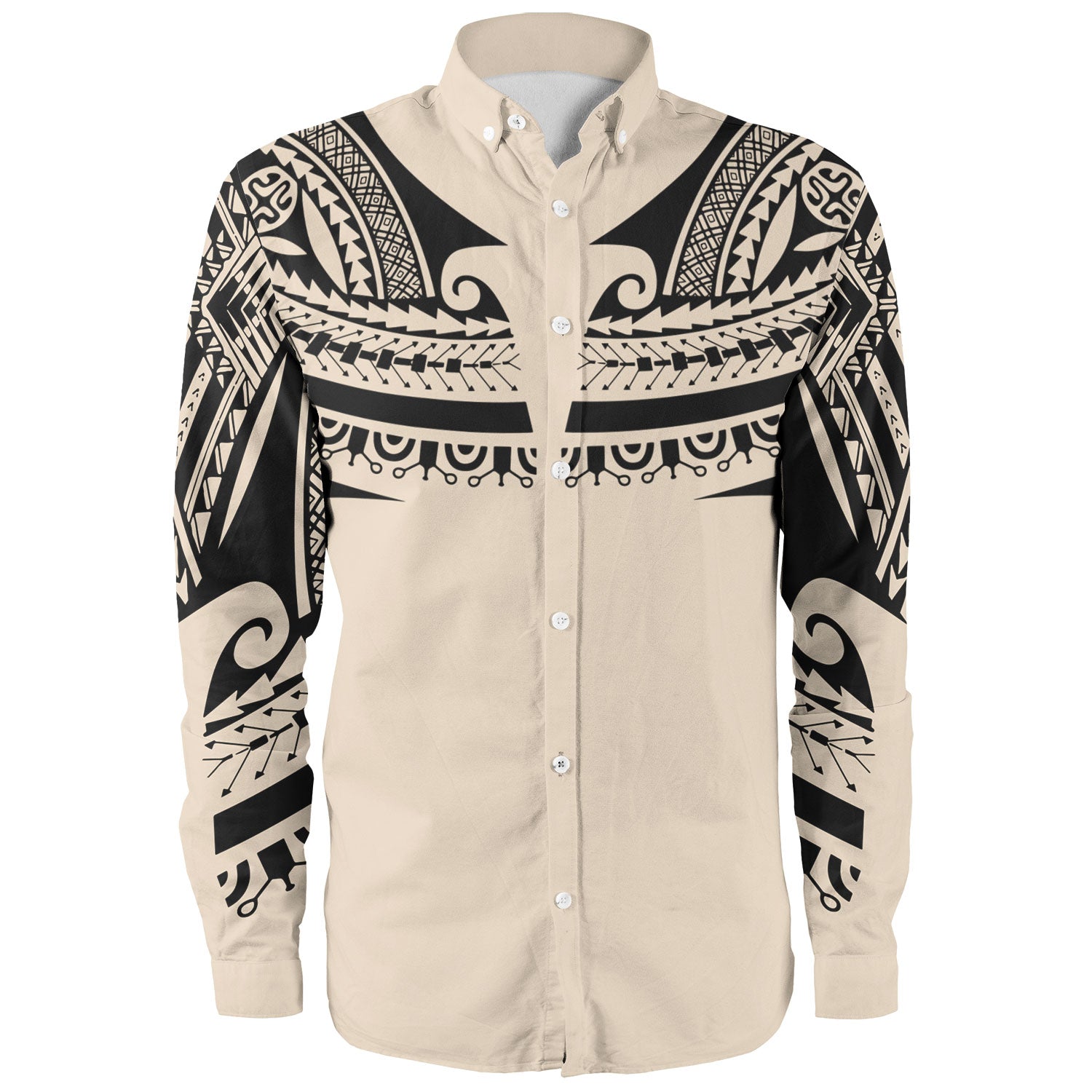 Polynesian Custom Personalised Long Sleeve Shirt Polynesian Tattoo Style