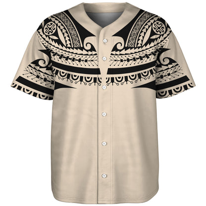 Polynesian Custom Personalised Baseball Shirt Polynesian Tattoo Style