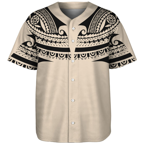 Polynesian Custom Personalised Baseball Shirt Polynesian Tattoo Style