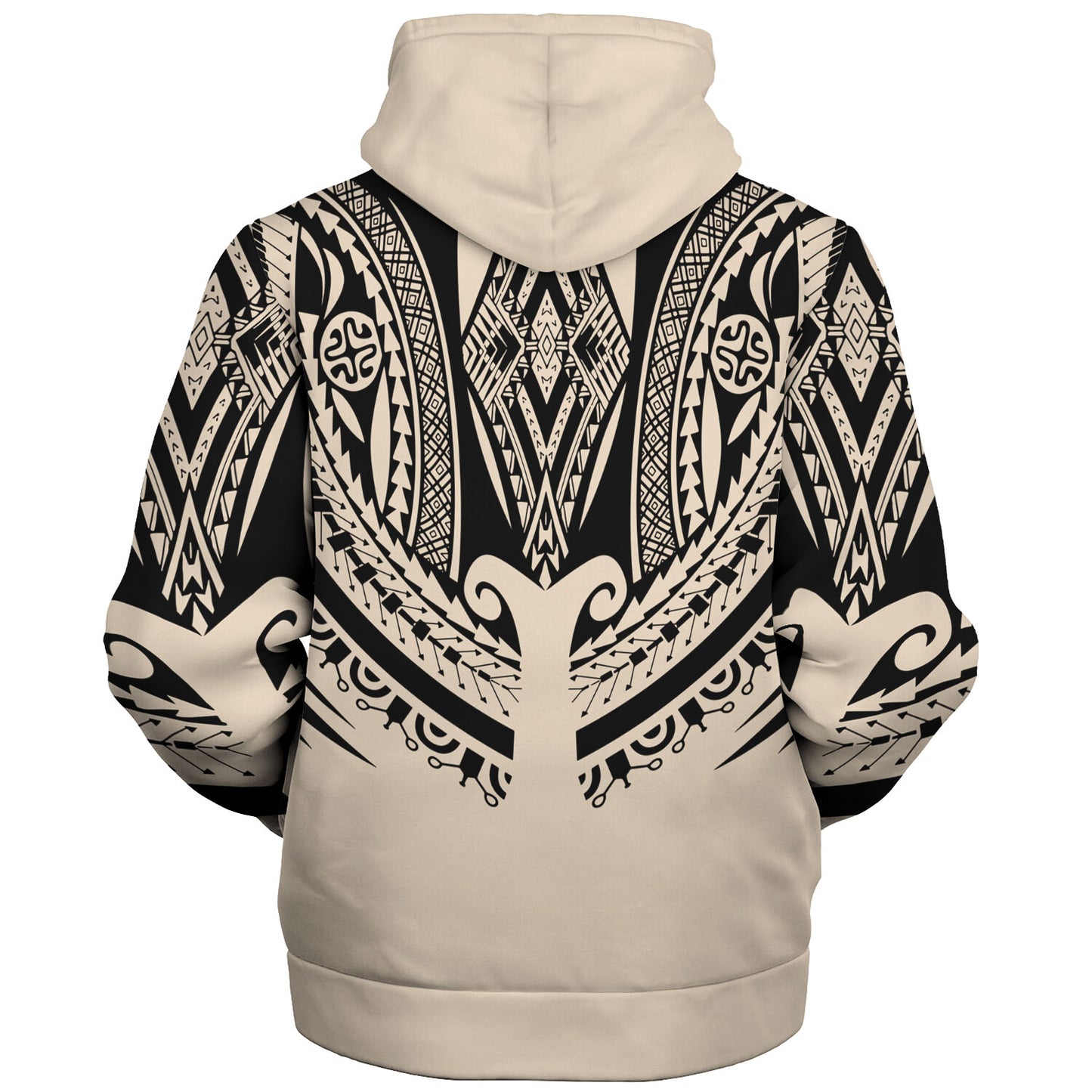 Polynesian Custom Personalised Sherpa Hoodie Polynesian Tattoo Style