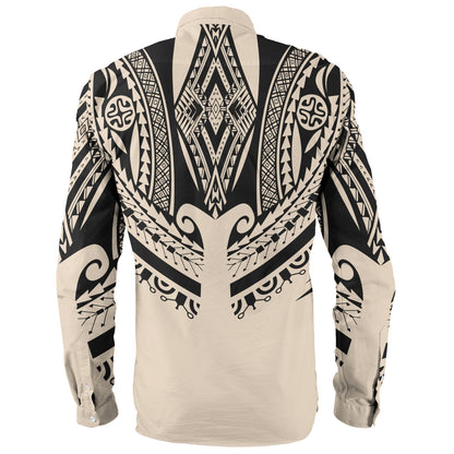 Polynesian Custom Personalised Long Sleeve Shirt Polynesian Tattoo Style