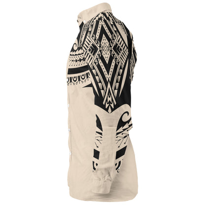 Polynesian Custom Personalised Long Sleeve Shirt Polynesian Tattoo Style