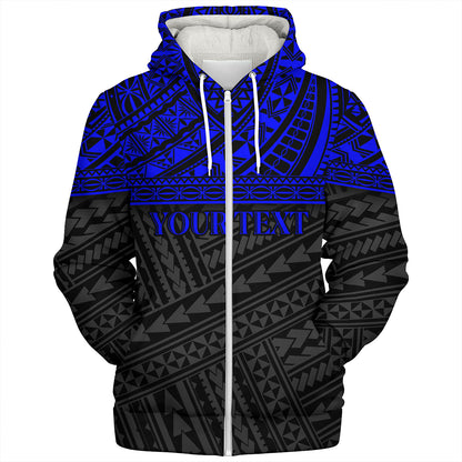 Polynesian Custom Personalised Sherpa Hoodie Polynesian Tribal Patterns