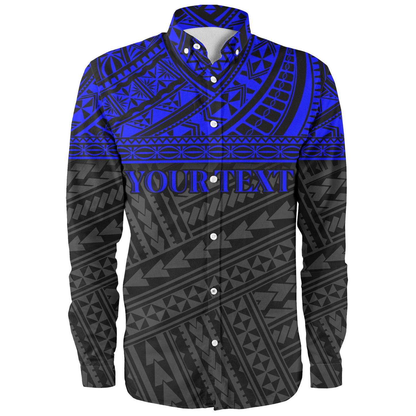 Polynesian Custom Personalised Long Sleeve Shirt Polynesian Tribal Patterns