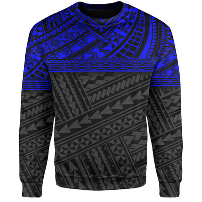 Polynesian Custom Personalised Sweatshirt Polynesian Tribal Patterns