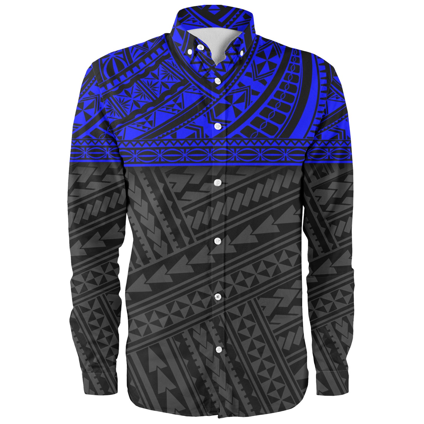 Polynesian Custom Personalised Long Sleeve Shirt Polynesian Tribal Patterns