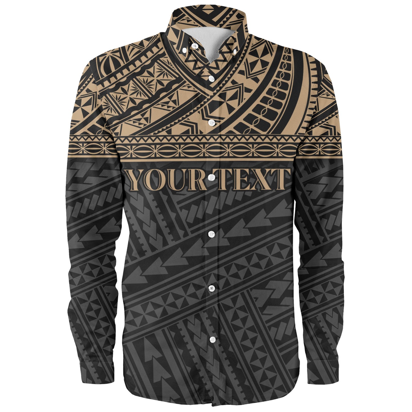 Polynesian Custom Personalised Long Sleeve Shirt Polynesian Tribal Patterns