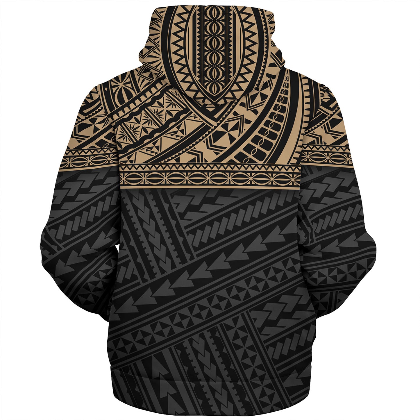 Polynesian Custom Personalised Sherpa Hoodie Polynesian Tribal Patterns
