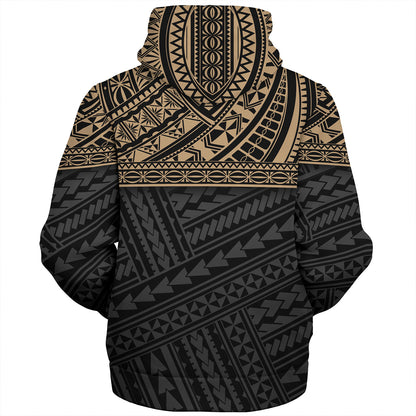 Polynesian Custom Personalised Sherpa Hoodie Polynesian Tribal Patterns