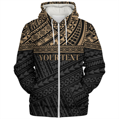 Polynesian Custom Personalised Sherpa Hoodie Polynesian Tribal Patterns