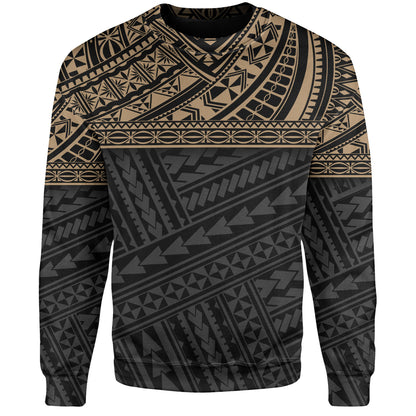 Polynesian Custom Personalised Sweatshirt Polynesian Tribal Patterns