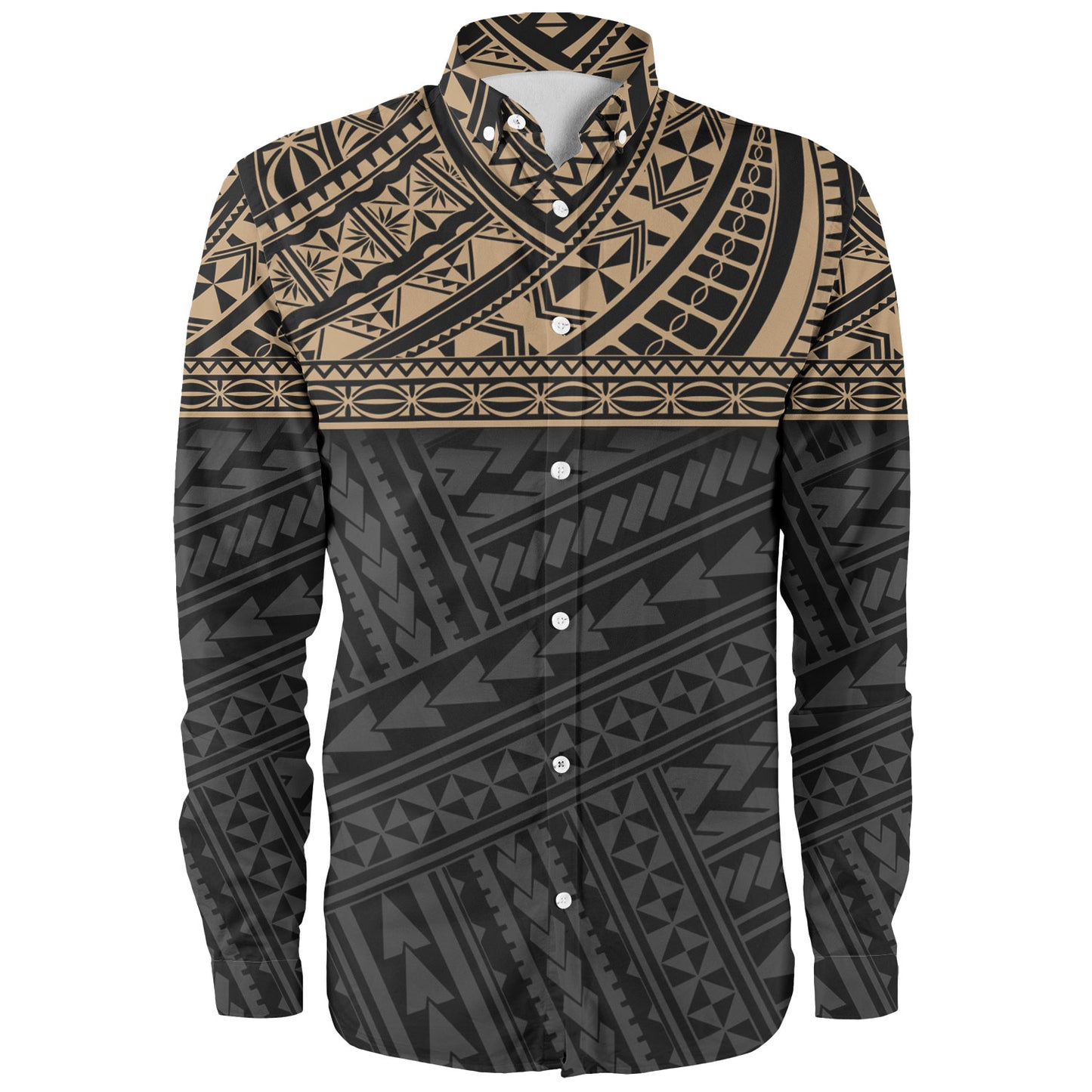 Polynesian Custom Personalised Long Sleeve Shirt Polynesian Tribal Patterns