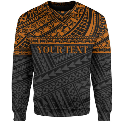 Polynesian Custom Personalised Sweatshirt Polynesian Tribal Patterns