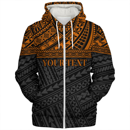 Polynesian Custom Personalised Sherpa Hoodie Polynesian Tribal Patterns