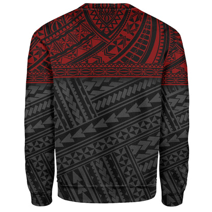 Polynesian Custom Personalised Sweatshirt Polynesian Tribal Patterns