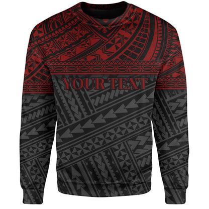 Polynesian Custom Personalised Sweatshirt Polynesian Tribal Patterns