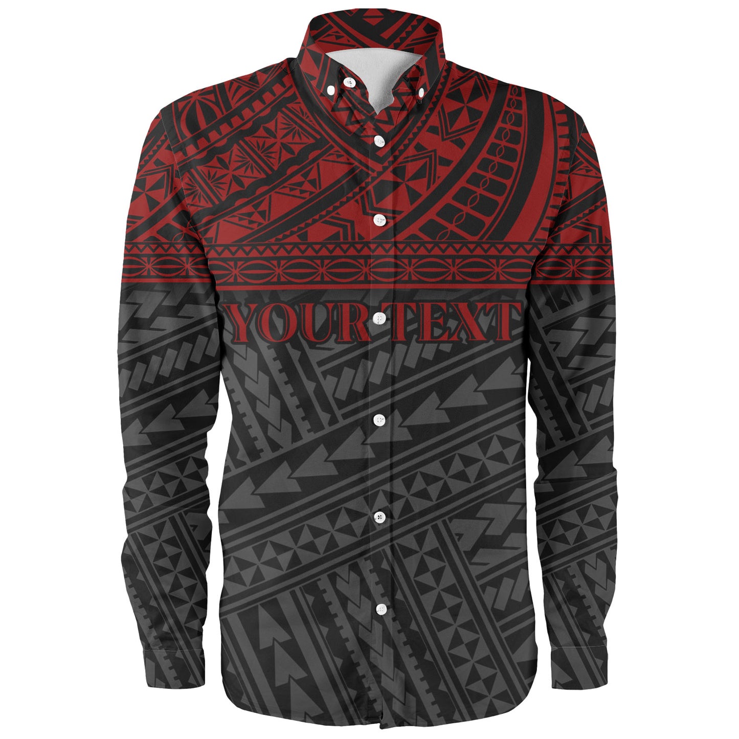 Polynesian Custom Personalised Long Sleeve Shirt Polynesian Tribal Patterns