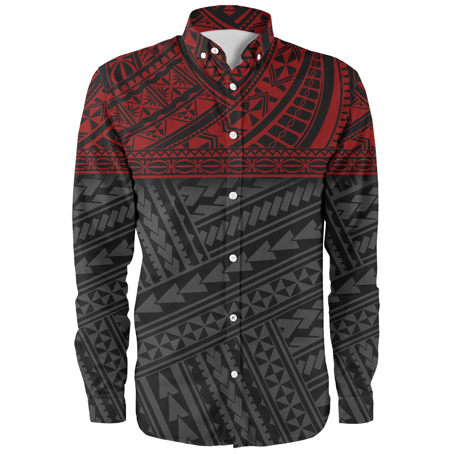 Polynesian Custom Personalised Long Sleeve Shirt Polynesian Tribal Patterns