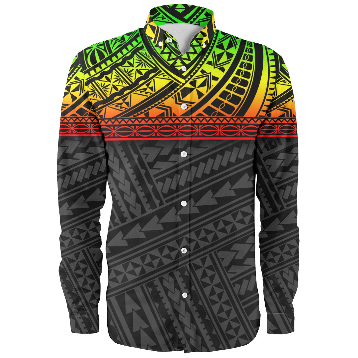 Polynesian Custom Personalised Long Sleeve Shirt Polynesian Tribal Patterns