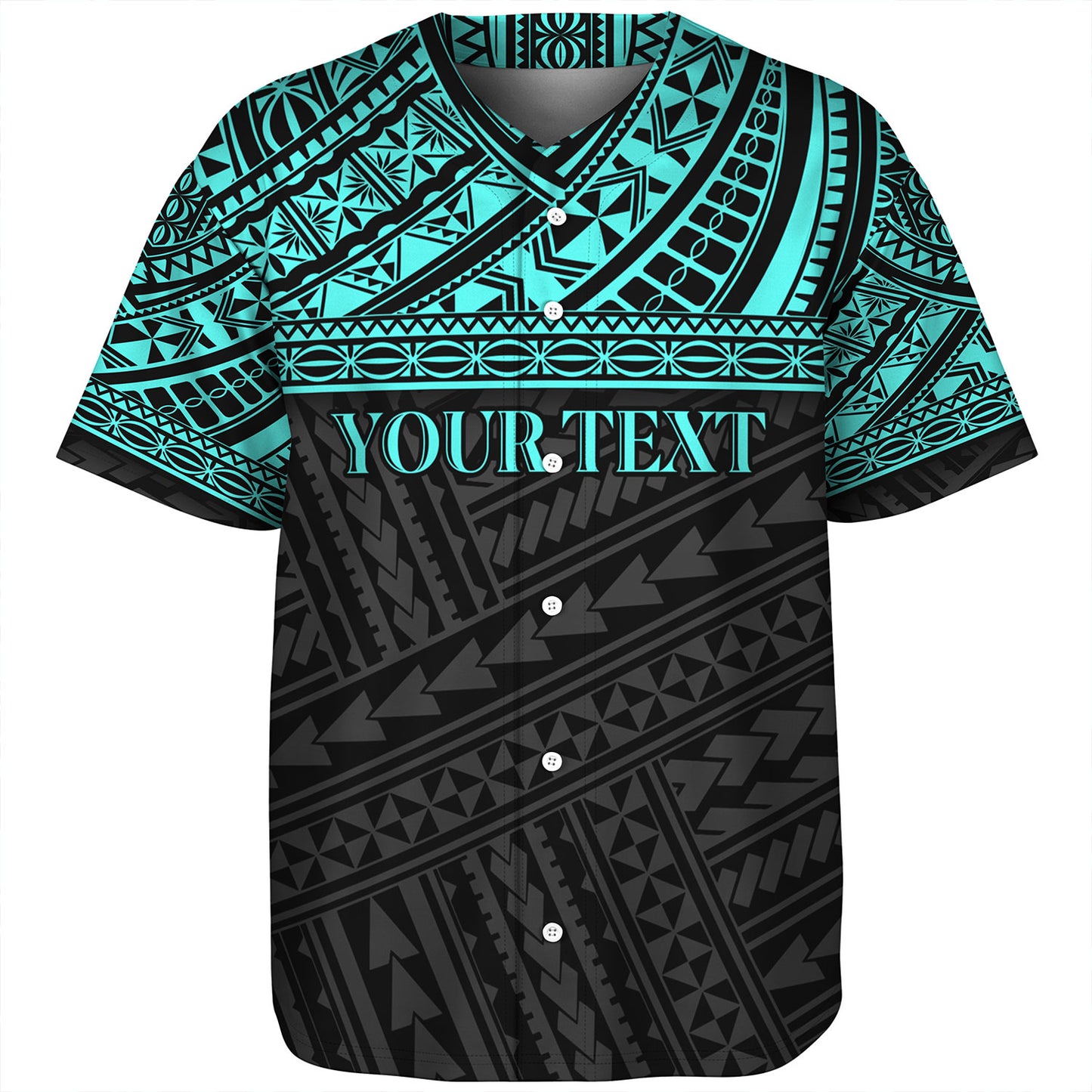 Polynesian Custom Personalised Baseball Shirt Polynesian Tribal Patterns