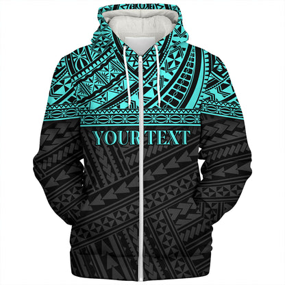 Polynesian Custom Personalised Sherpa Hoodie Polynesian Tribal Patterns