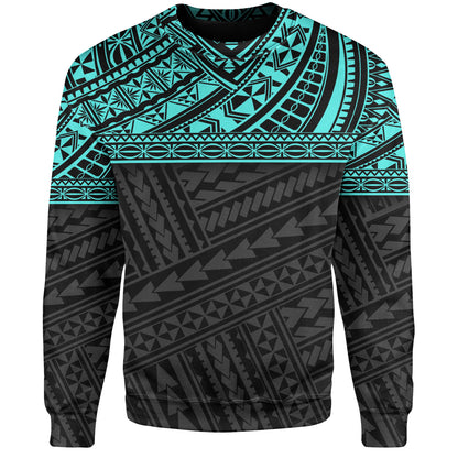Polynesian Custom Personalised Sweatshirt Polynesian Tribal Patterns