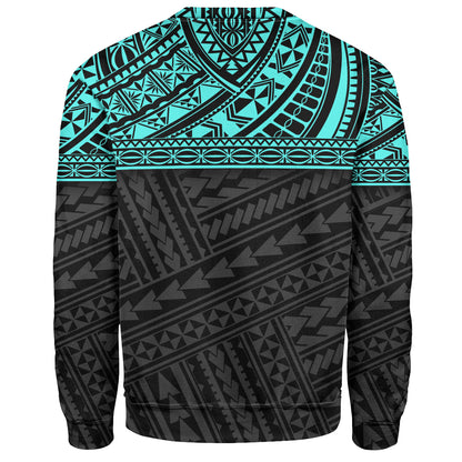 Polynesian Custom Personalised Sweatshirt Polynesian Tribal Patterns