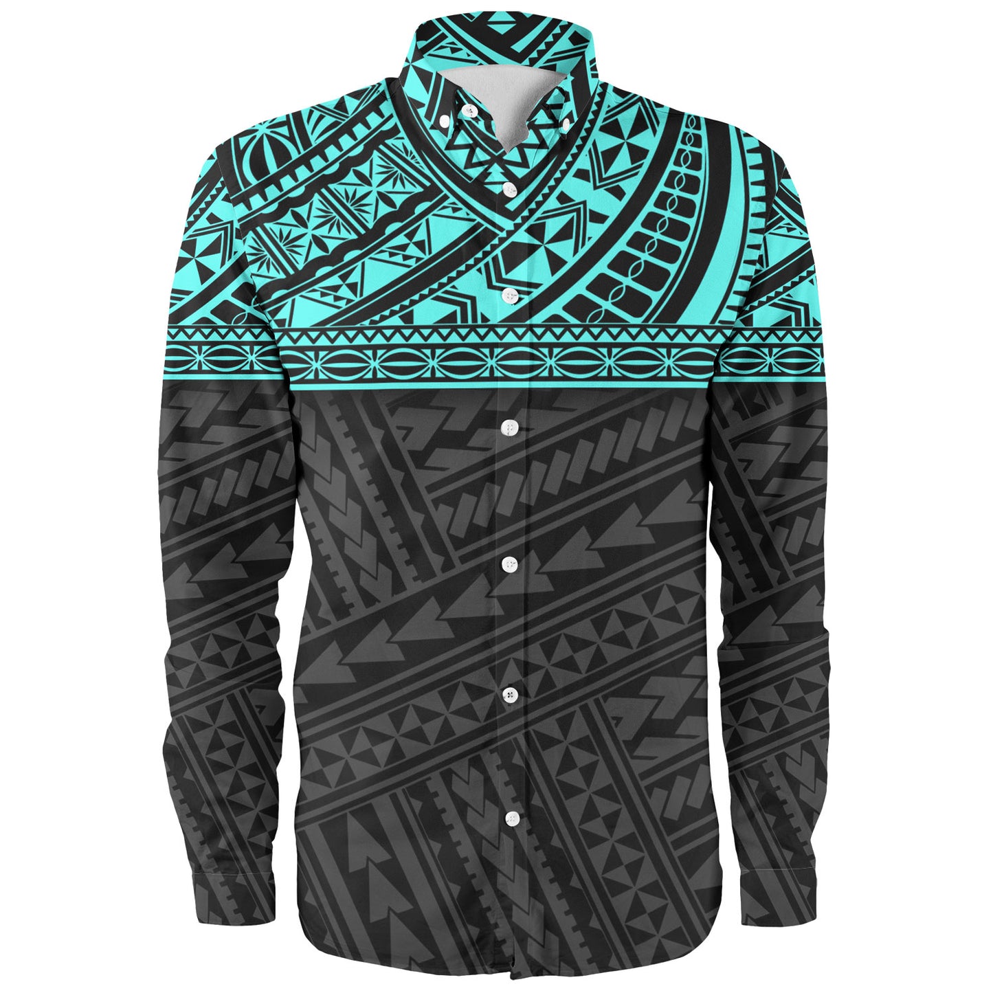 Polynesian Custom Personalised Long Sleeve Shirt Polynesian Tribal Patterns