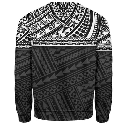 Polynesian Custom Personalised Sweatshirt Polynesian Tribal Patterns