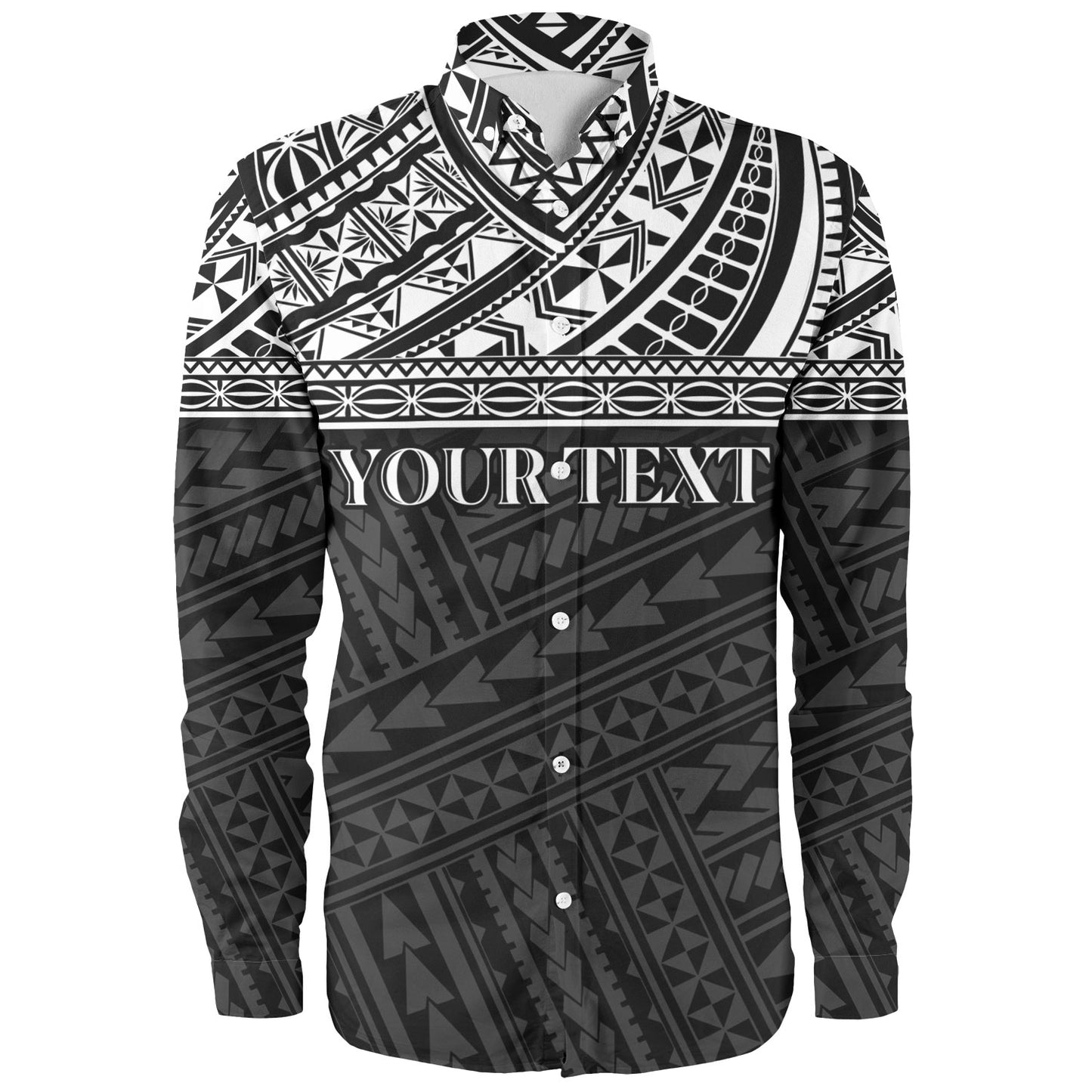 Polynesian Custom Personalised Long Sleeve Shirt Polynesian Tribal Patterns