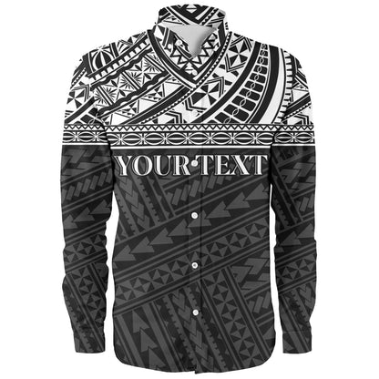 Polynesian Custom Personalised Long Sleeve Shirt Polynesian Tribal Patterns