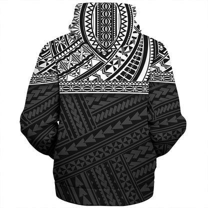 Polynesian Custom Personalised Sherpa Hoodie Polynesian Tribal Patterns
