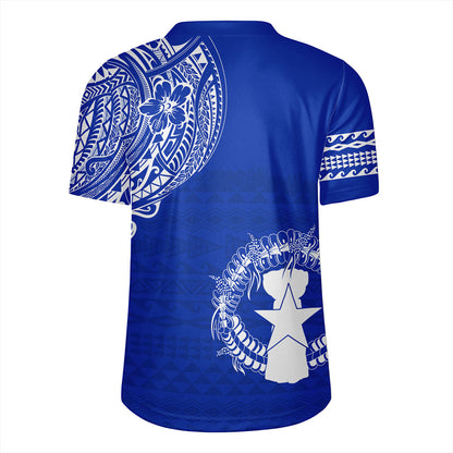 Northern Mariana Islands Rugby Jersey Polynesian Flag With Coat Of Arms