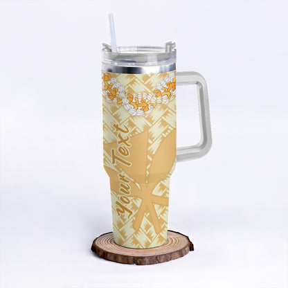 Hawaii 40oz Tumbler Polynesian Lei Island Love Style