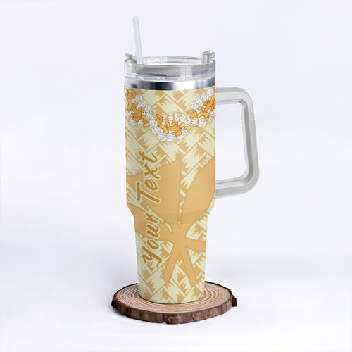 Hawaii 40oz Tumbler Polynesian Lei Island Love Style