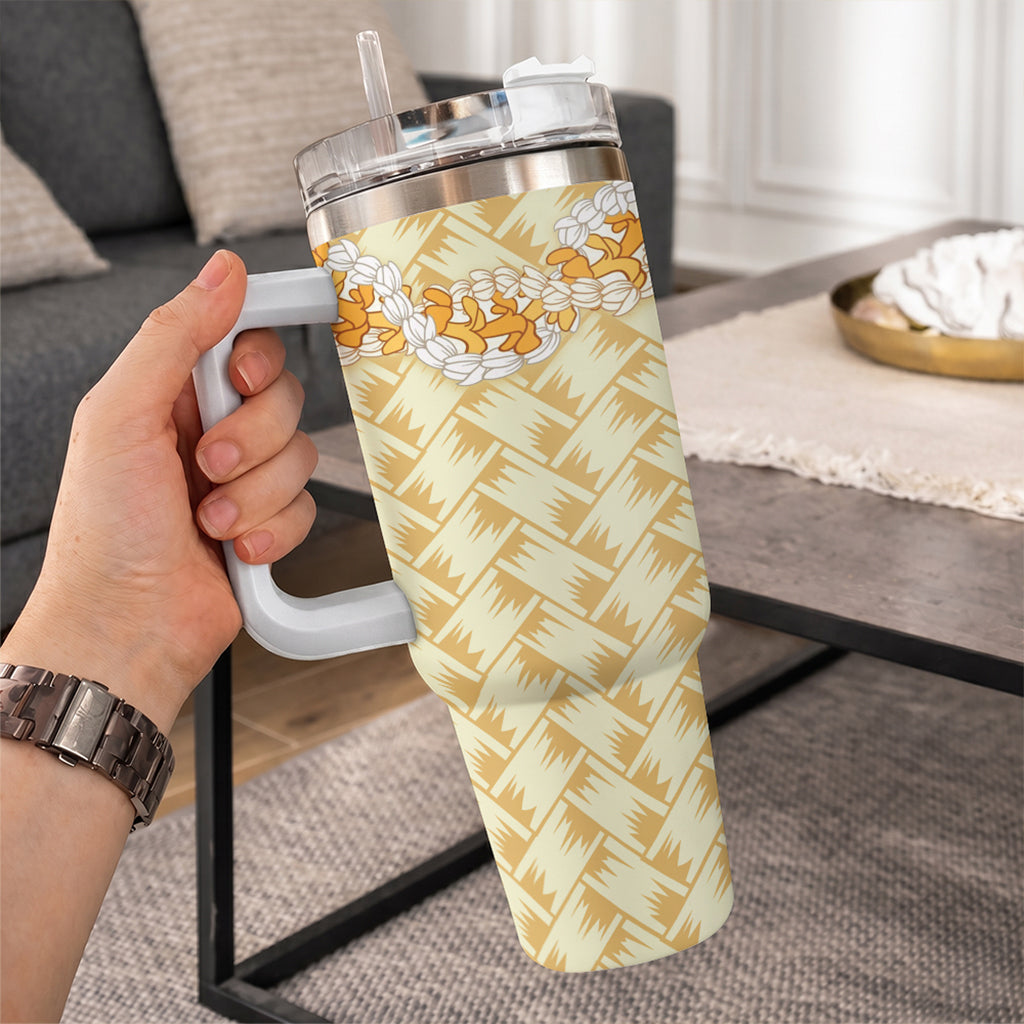 Hawaii 40oz Tumbler Polynesian Lei Island Love Style