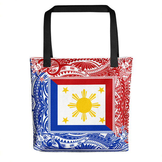 Philippines Filipino Tote Bag Polynesian Star Coat Of Arms