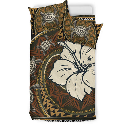Polynesian Turtle Retro Style Bedding Set