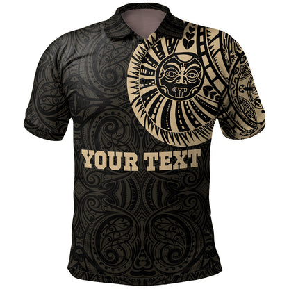 Polynesian Custom Personalised Polo Shirt - Maori Warrior Tattoo Full Color