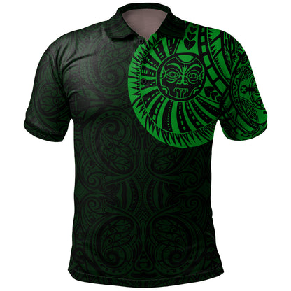 Polynesian Custom Personalised Polo Shirt - Maori Warrior Tattoo Full Color