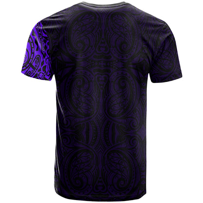 Polynesian Custom Personalised T-Shirt - Maori Warrior Tattoo Full Color