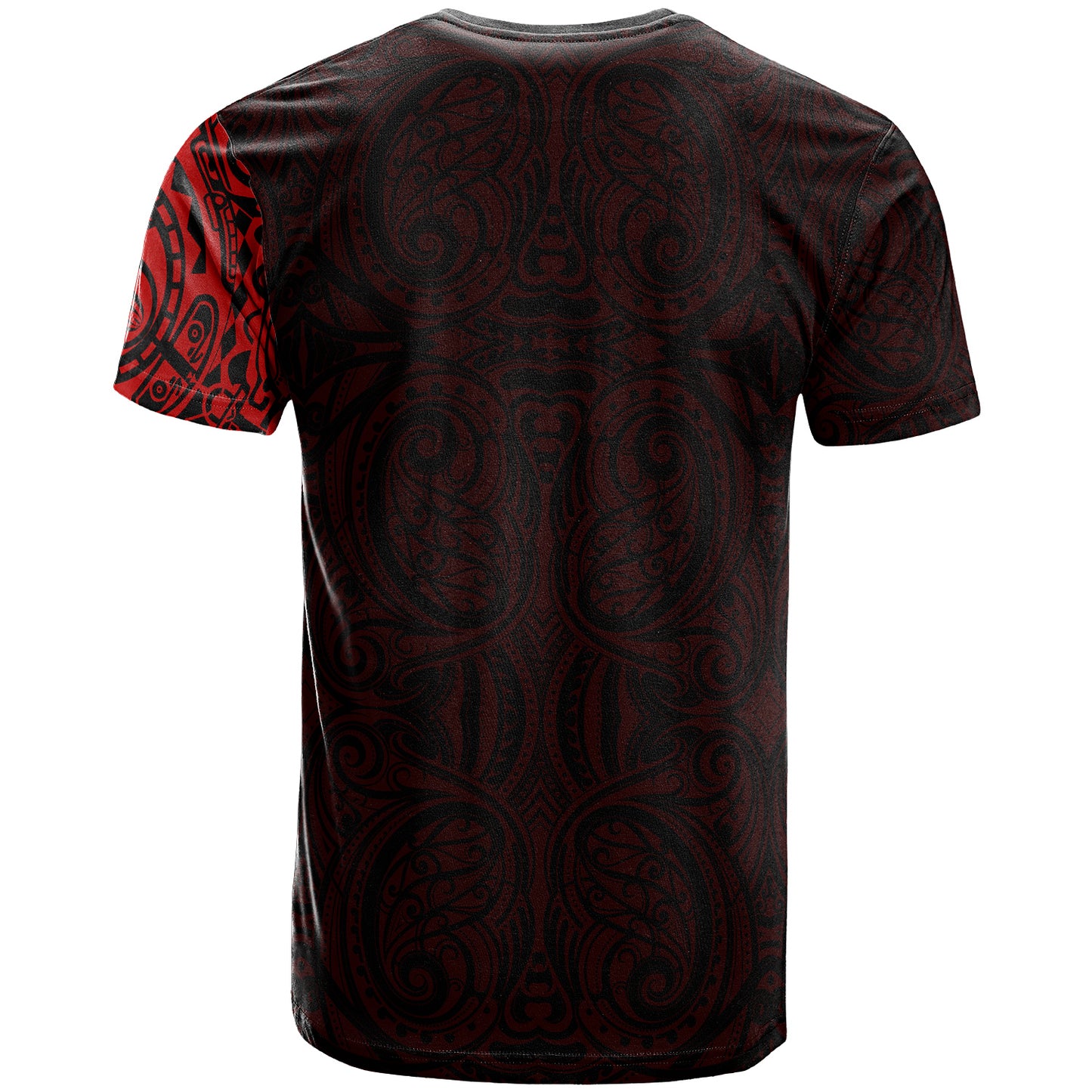 Polynesian Custom Personalised T-Shirt - Maori Warrior Tattoo Full Color