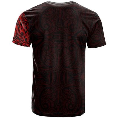 Polynesian Custom Personalised T-Shirt - Maori Warrior Tattoo Full Color